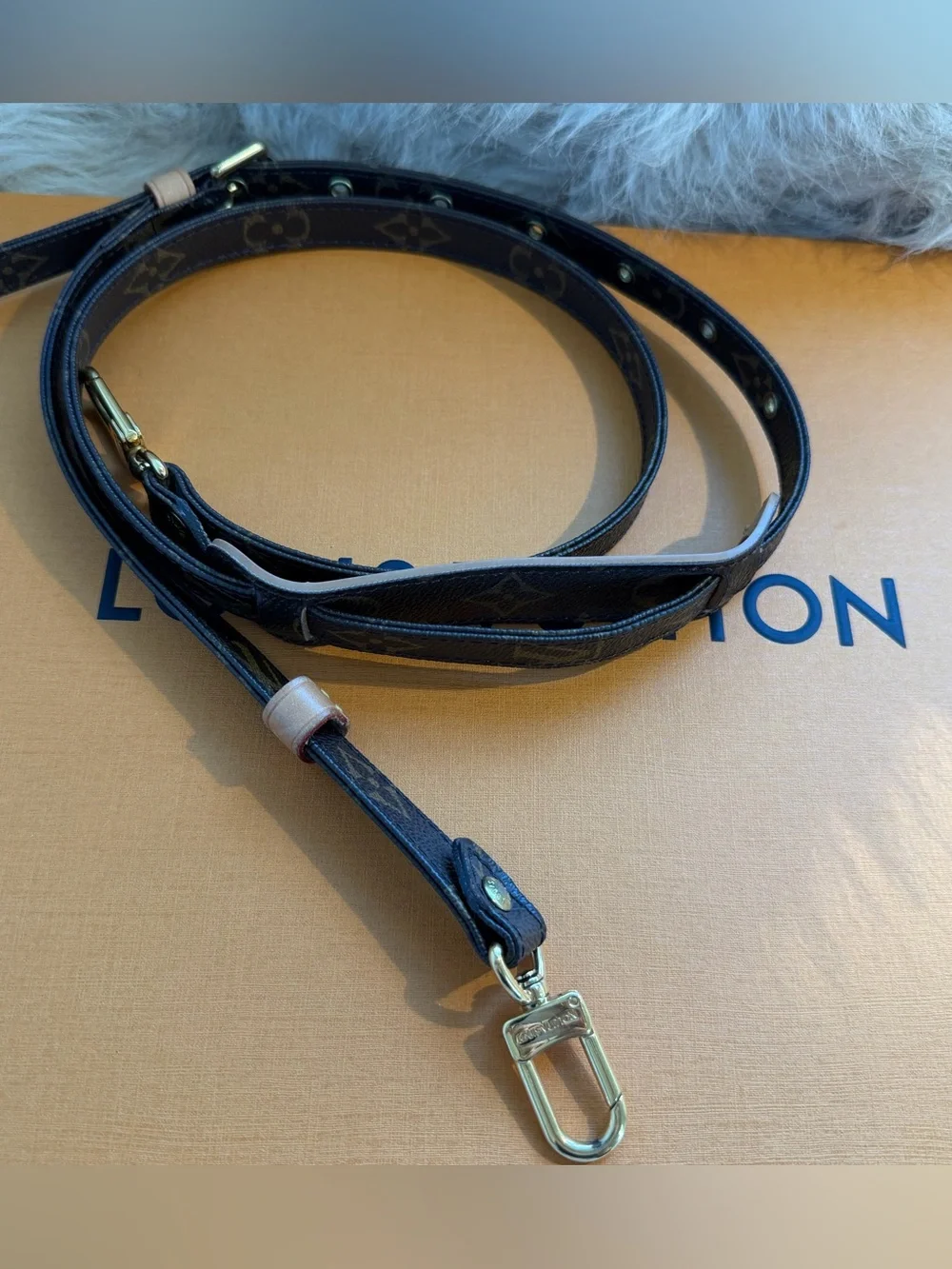 Louis Vuitton Brown Monogram Adjustable Crossbody Strap J5231